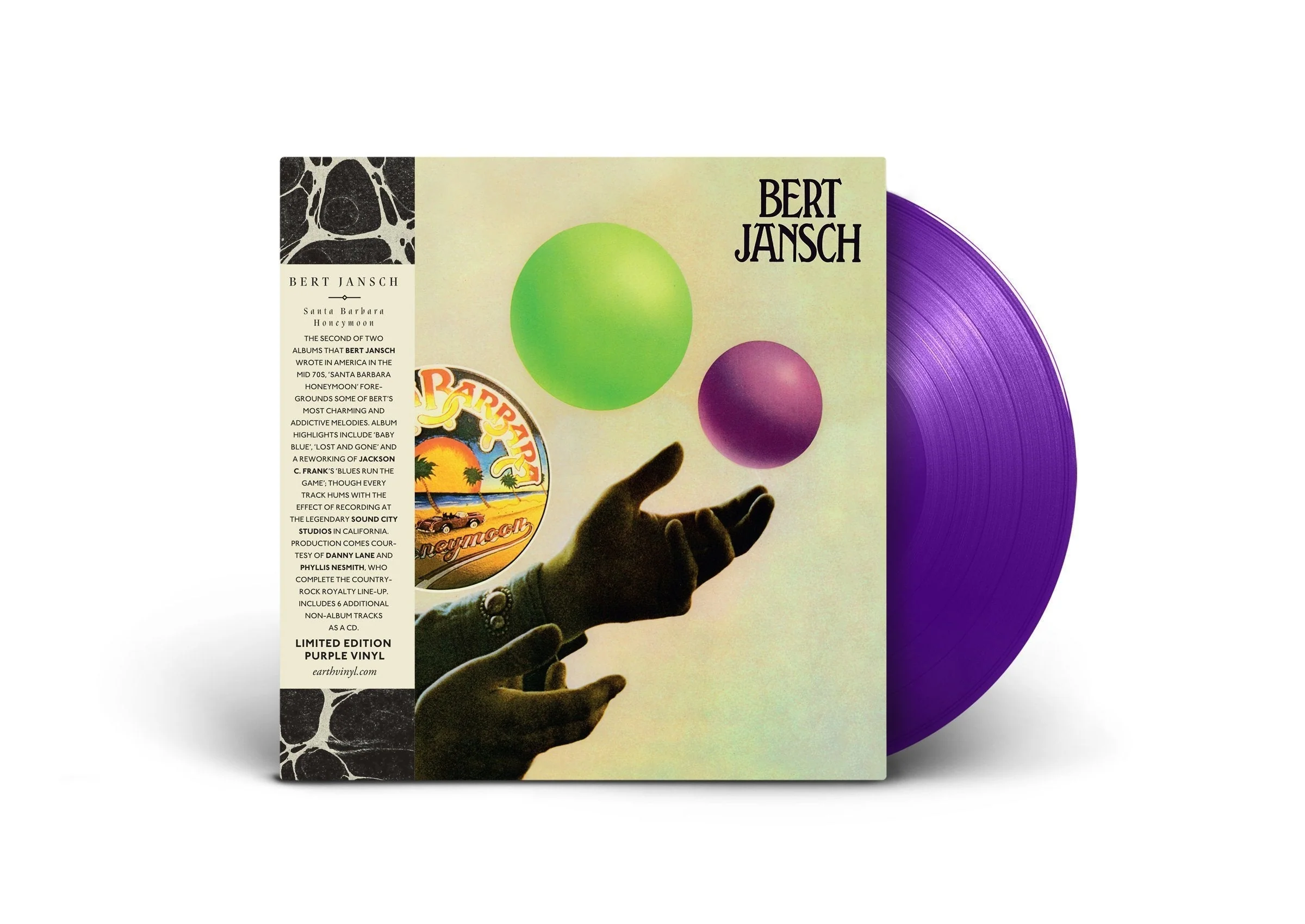 Bert Jansch 'Santa Barbara Honeymoon' Vinyl LP - Purple + CD - Image 2
