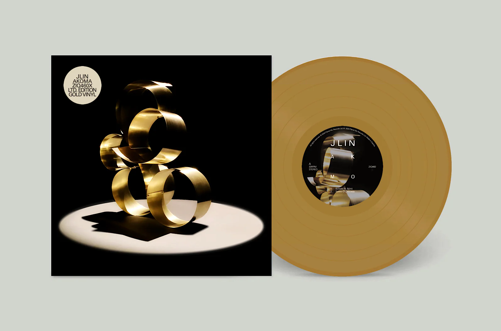 Jlin 'Akoma' Vinyl LP - Gold (Slightly Damaged Sleeve) - Image 2